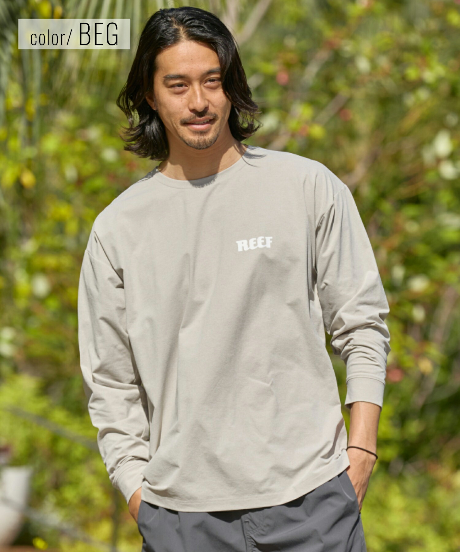 楽天市場】REEF リーフ メンズ 長袖 Tシャツ ラッシュガード 水陸両用