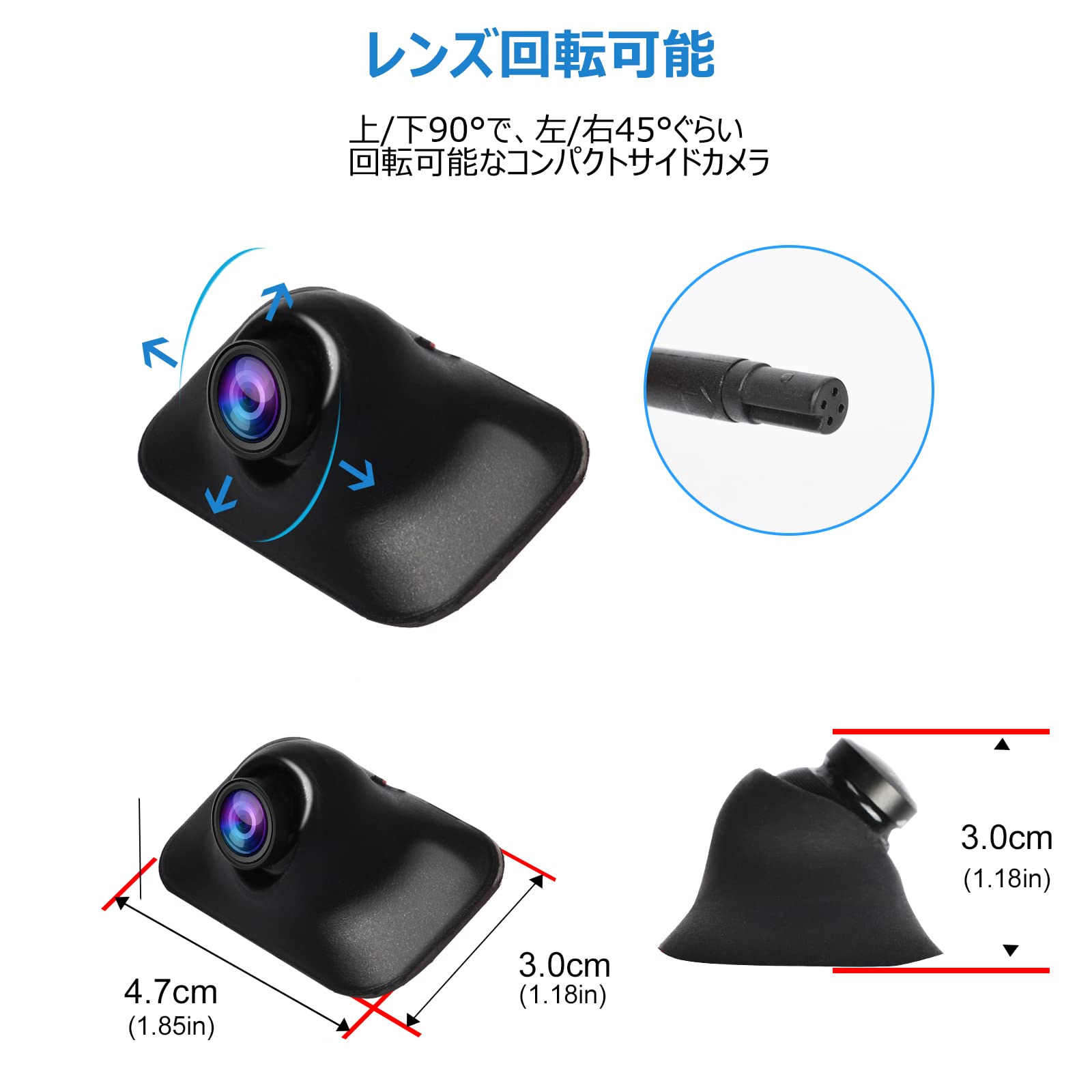 楽天市場】【送料無料】PARKVISION サイド/バック/フロントカメラ兼用