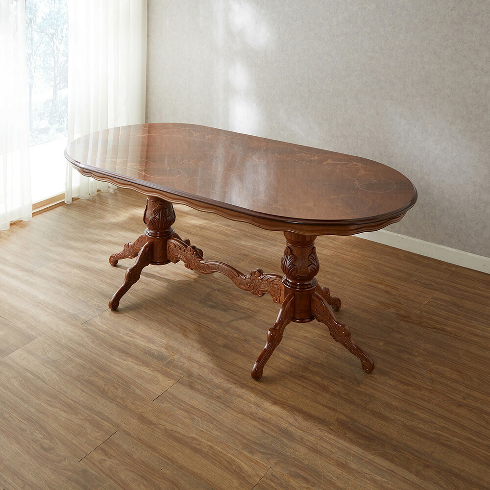 楽天市場】イタリア製 象嵌ダイニングテーブル 幅180cm / イタリア