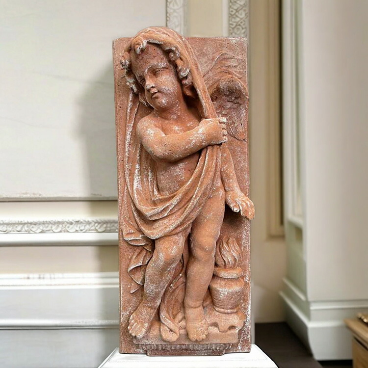 楽天市場】イタリア製 テラコッタ レリーフ 天使のパネル 大きい