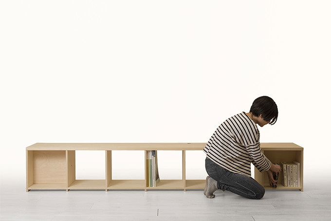 楽天市場】壁一面の本棚 奥行350mm ロータイプ 縦1コマ×横7コマ