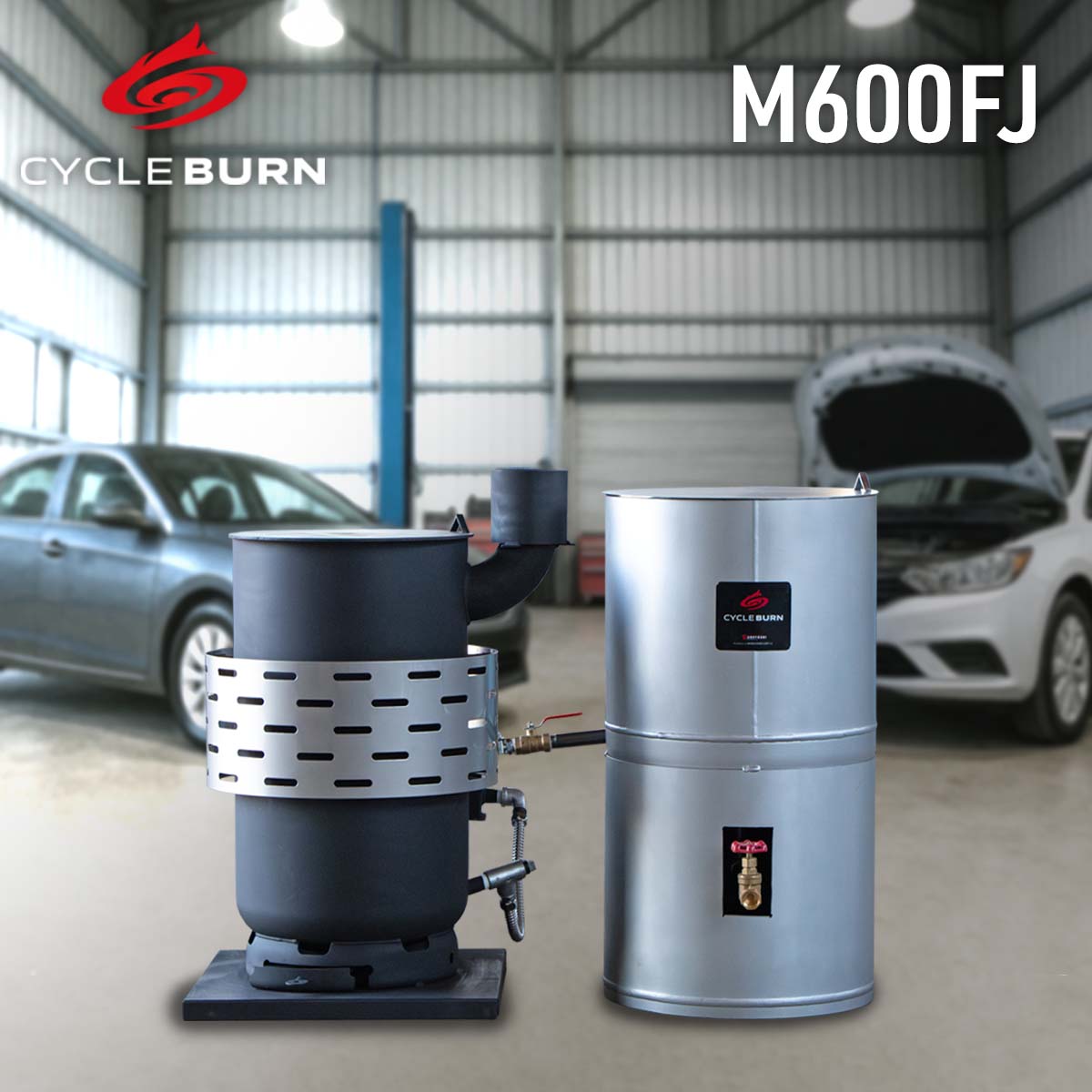 楽天市場】廃油ストーブ【サイクルバーン】M600FJ（ECO太郎 後継モデル
