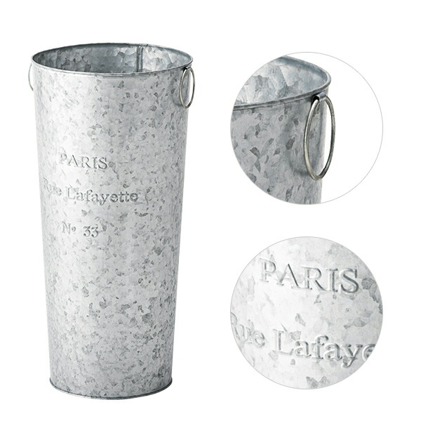 楽天市場】傘立て アンティーク調 スチール「Seaux」ブリキバケツ風 白