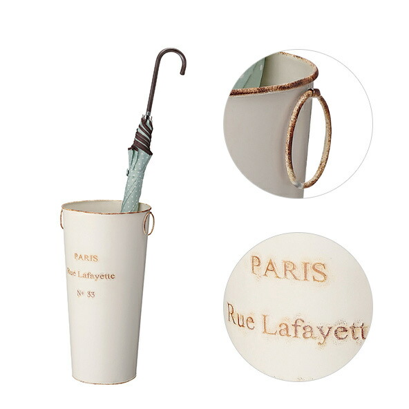 楽天市場】傘立て アンティーク調 スチール「Seaux」ブリキバケツ風 白