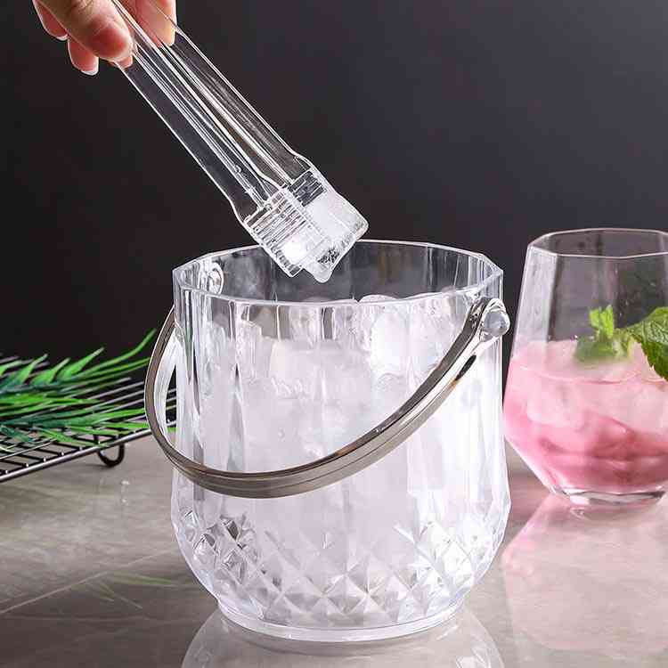 楽天市場】氷入れ シンプル アイスペール ストレート トング付 丈夫