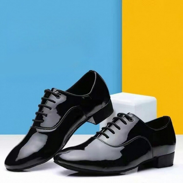 楽天市場】ダンスシューズ メンズ 社交ダンス 光沢 男性 黒 ブラック