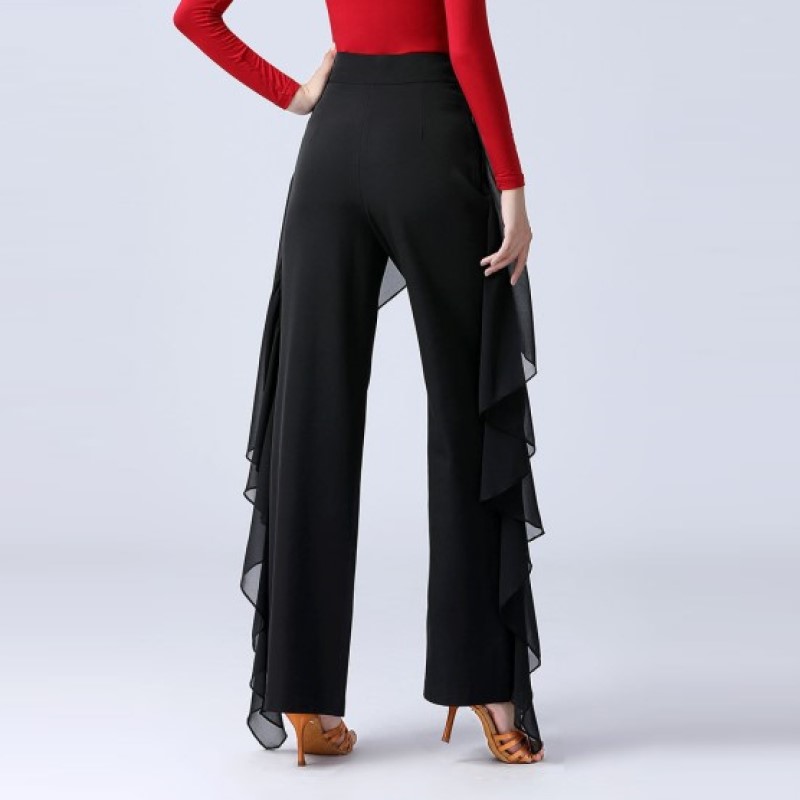 楽天市場】【即日発送】フリル 社交ダンス レッスンパンツ 衣装 ラテン