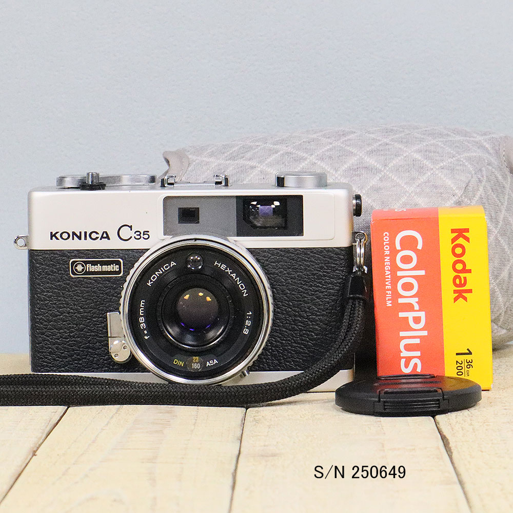 楽天市場】【整備済】【保証付 】 コニカ KONICA C35 Flashmatic S/N