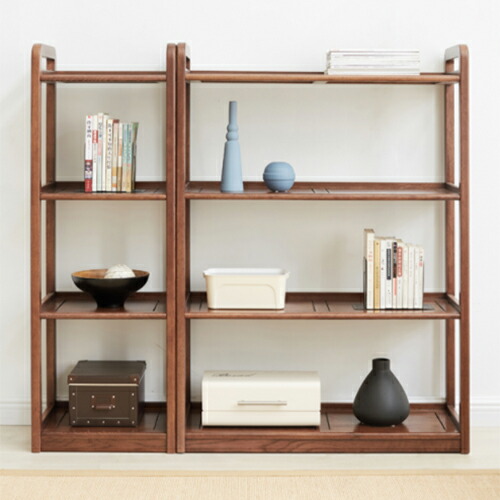 楽天市場】オープンラック オーク材 シェルフ 棚 無垢材 収納棚 天然木