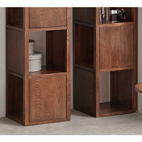 楽天市場】オープンラック 幅35cm スリム 無垢材 オーク材 ラック 木製