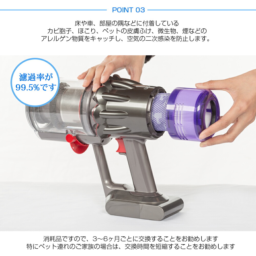 楽天市場】ダイソン掃除機フィルター Digital Slim V10 SV18 FF PRO