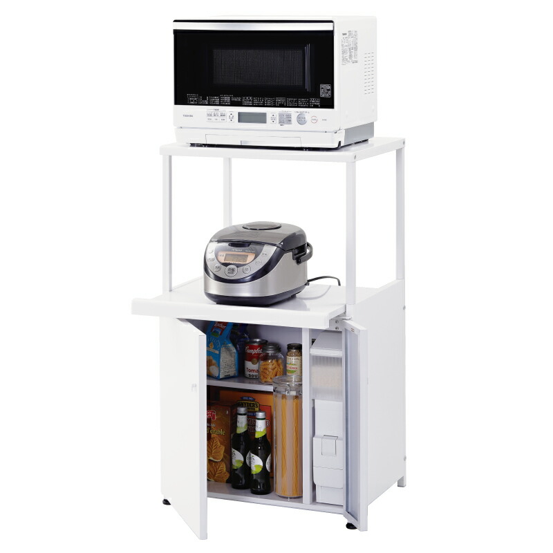エムケー精工　キッチン収納庫　米びつ付きレンジ台 レンジ台 – MKeLIFE（エムケー精工）