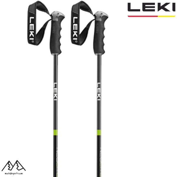 楽天市場】レキ ストック カーボン スキーポール ブラック ネオン