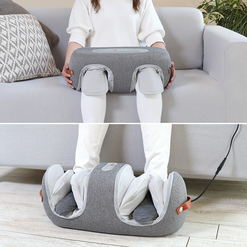 楽天市場】MOMiLUX モミラックス 両ひざマッサージャー グレー フット