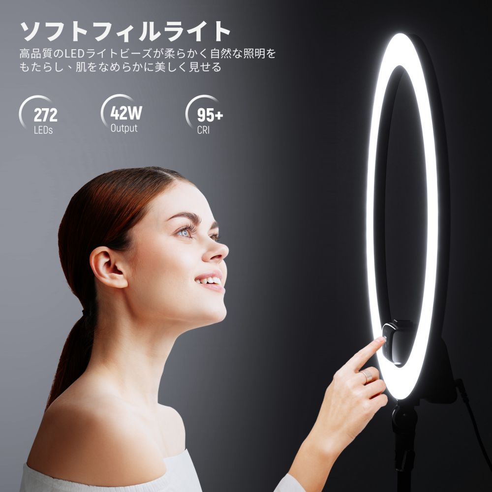 楽天市場】【P10倍+20%OFF券】NEEWER 18インチLEDリングライト