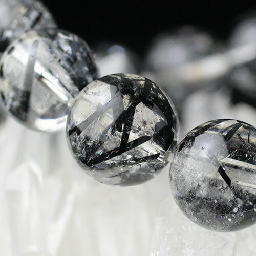 楽天市場】ブラックトルマリンクォーツ ブレスレット 約13mm