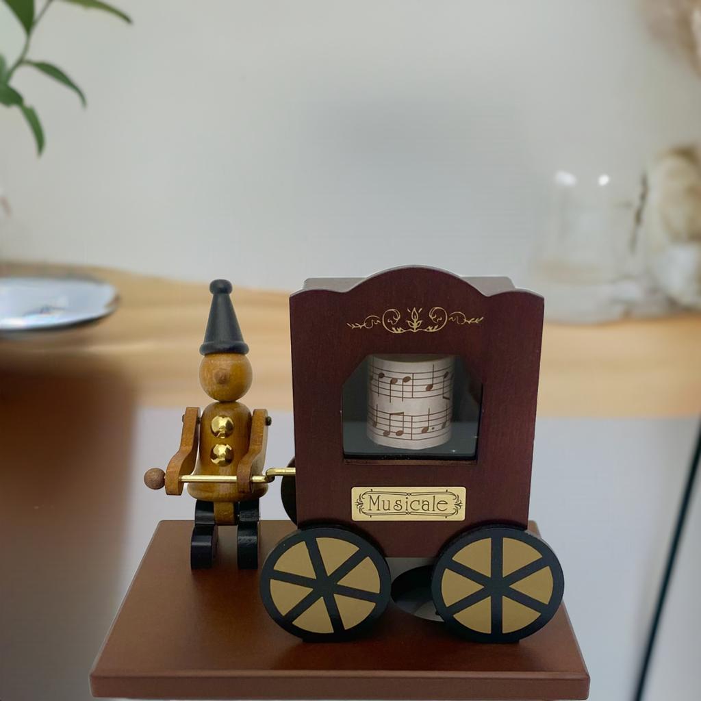 楽天市場】【誕生日・記念日の贈り物に】木製からくり人形オルゴール