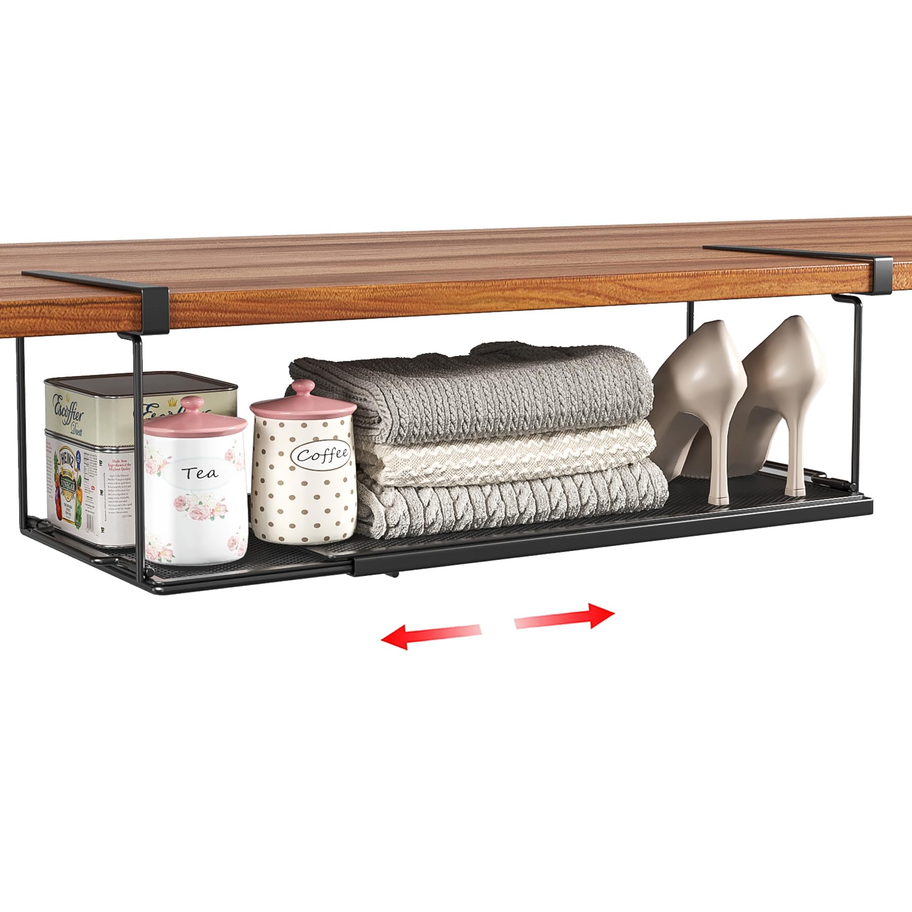 楽天市場】伸縮式 吊り下げ収納ラック SHINEWON キッチン 吊り戸棚下