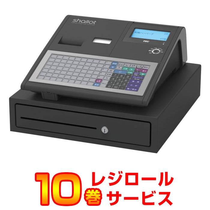 楽天市場】レジスター 東芝テック FS-770 ブラック TEC レジロール10巻