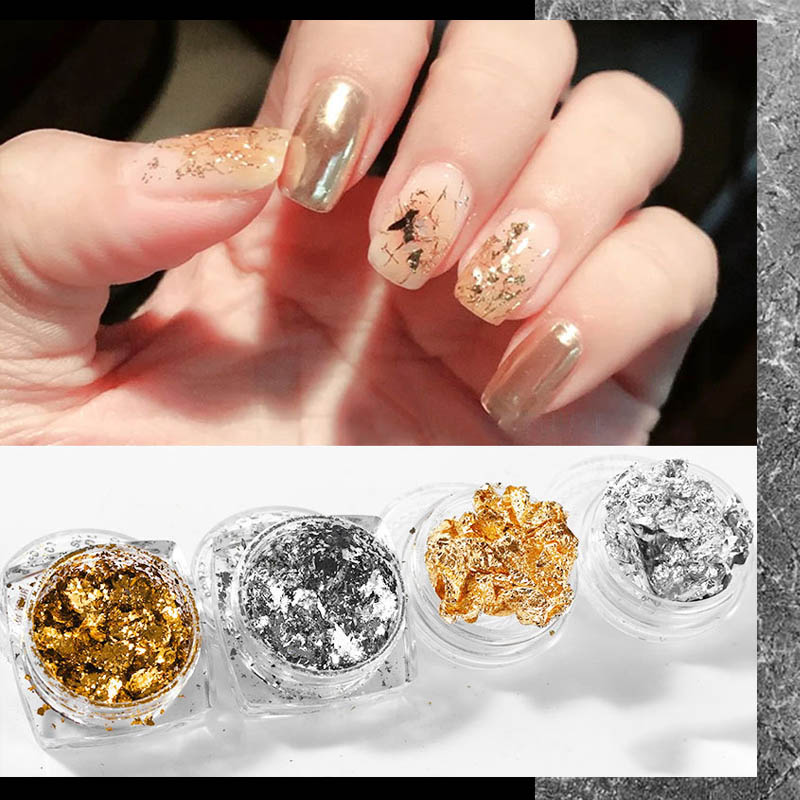 楽天市場】【選べる6種類】 箔フレーク ホイル フレーク ネイルパーツ