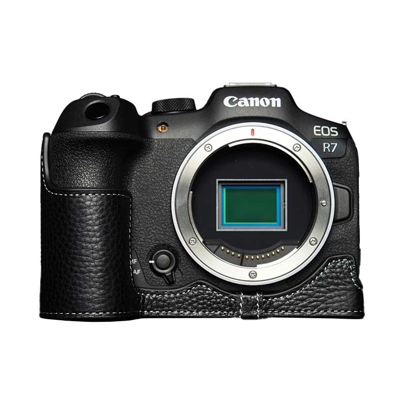 楽天市場】Canon EOS R7 専用 レザー ケース Black ブラック TP