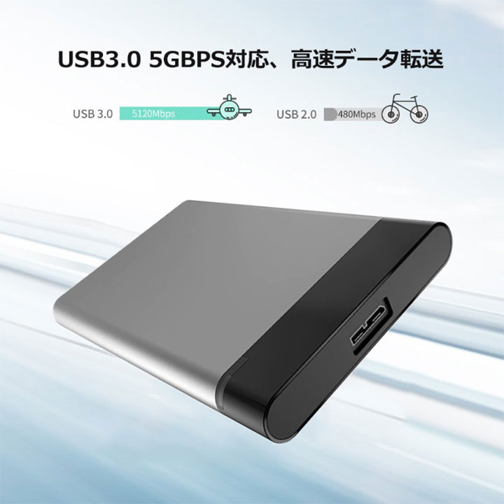 楽天市場】【楽天1位 5冠達成】外付けHDD 750GB ポータブル型 4k対応