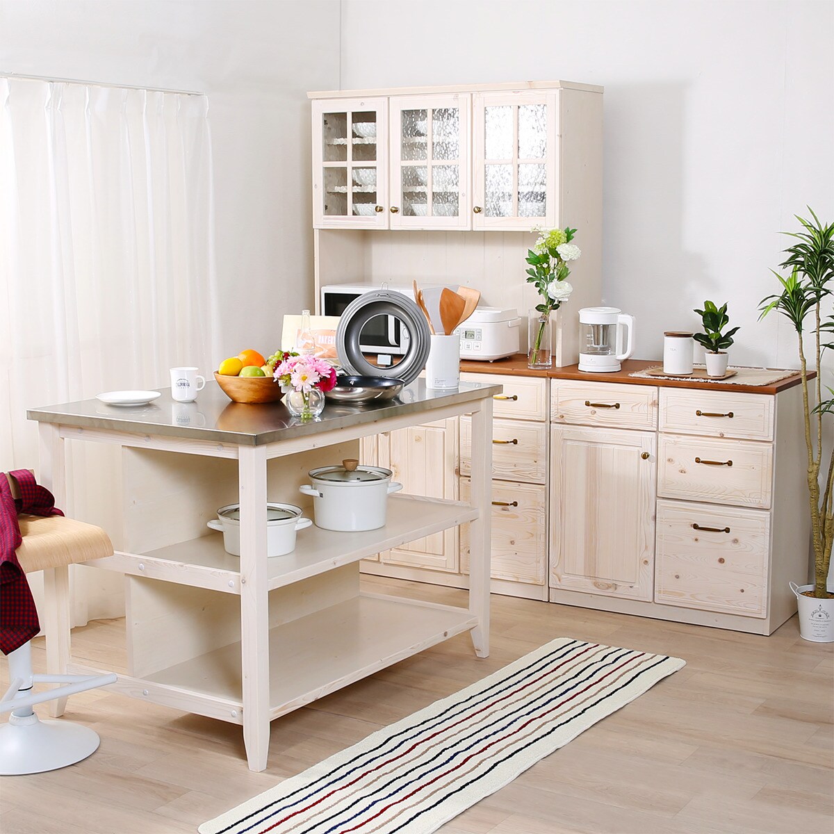 楽天市場】[幅105cm] キッチンボード (シナモ105 WH) ニトリ 【配送員