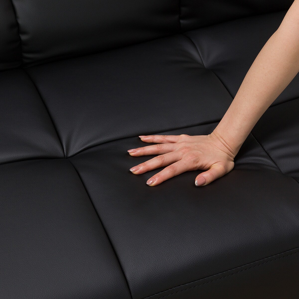 楽天市場】ソファベッド (Nシールド マークスAM BK) ブラック 幅183cm