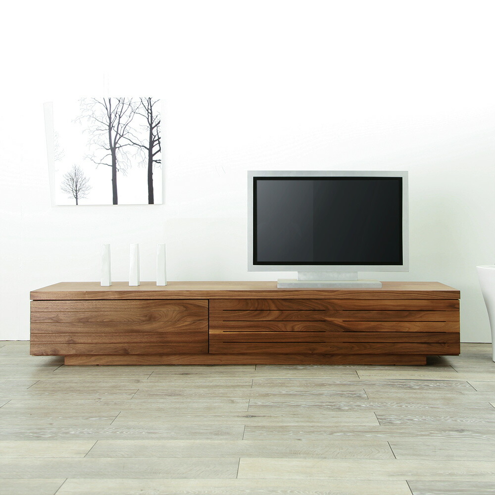 楽天市場】テレビボード 200 ウォールナット ブラックチェリー