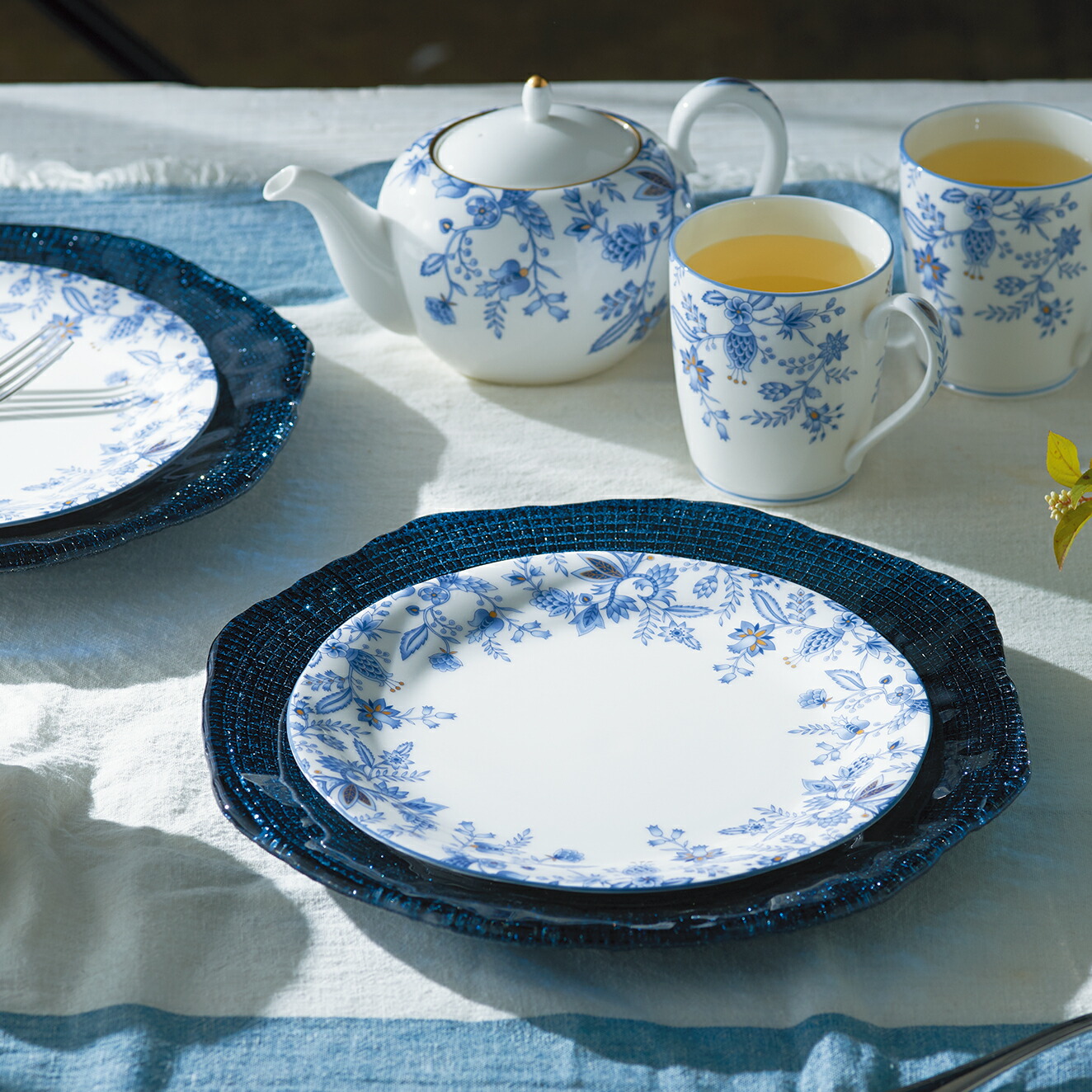 楽天市場】ノリタケ ブルーソレンティーノ 色線仕上げアイテム 21cm