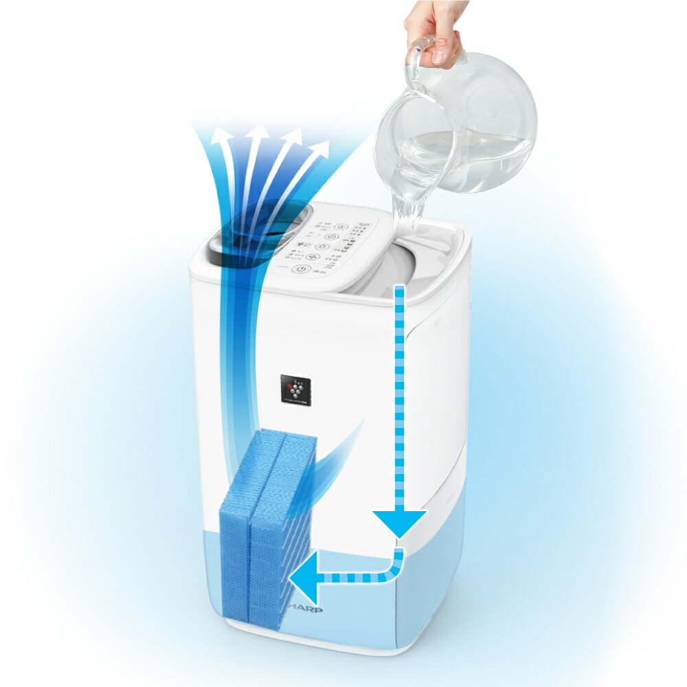 楽天市場】シャープ 加湿器 プラズマクラスター ハイブリッド式