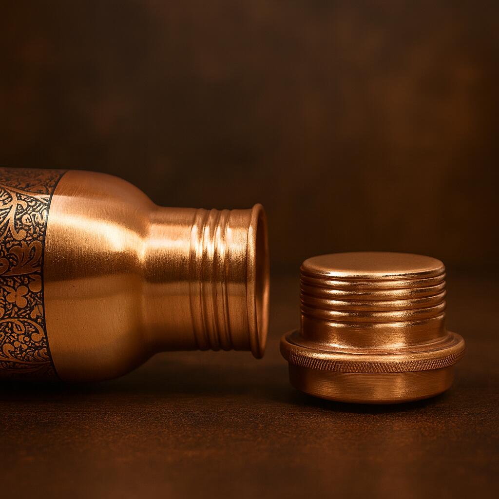 楽天市場】水筒 銅製 純銅 ウォーターボトル [フローラル