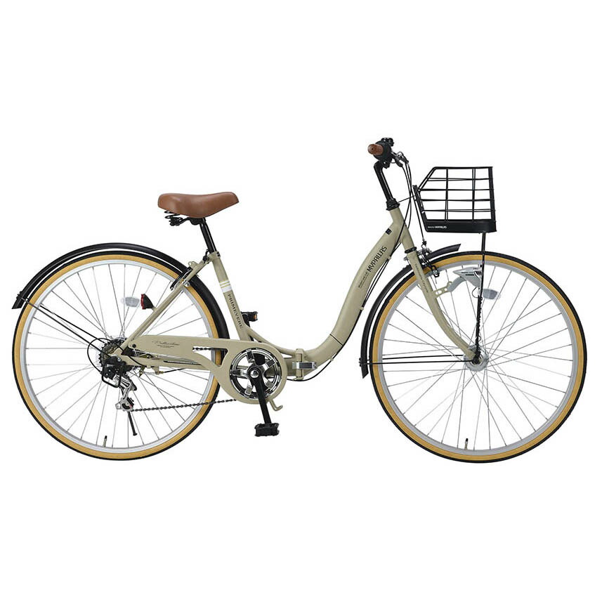 楽天市場】シティサイクル ギア付（カラーベージュ）（自転車
