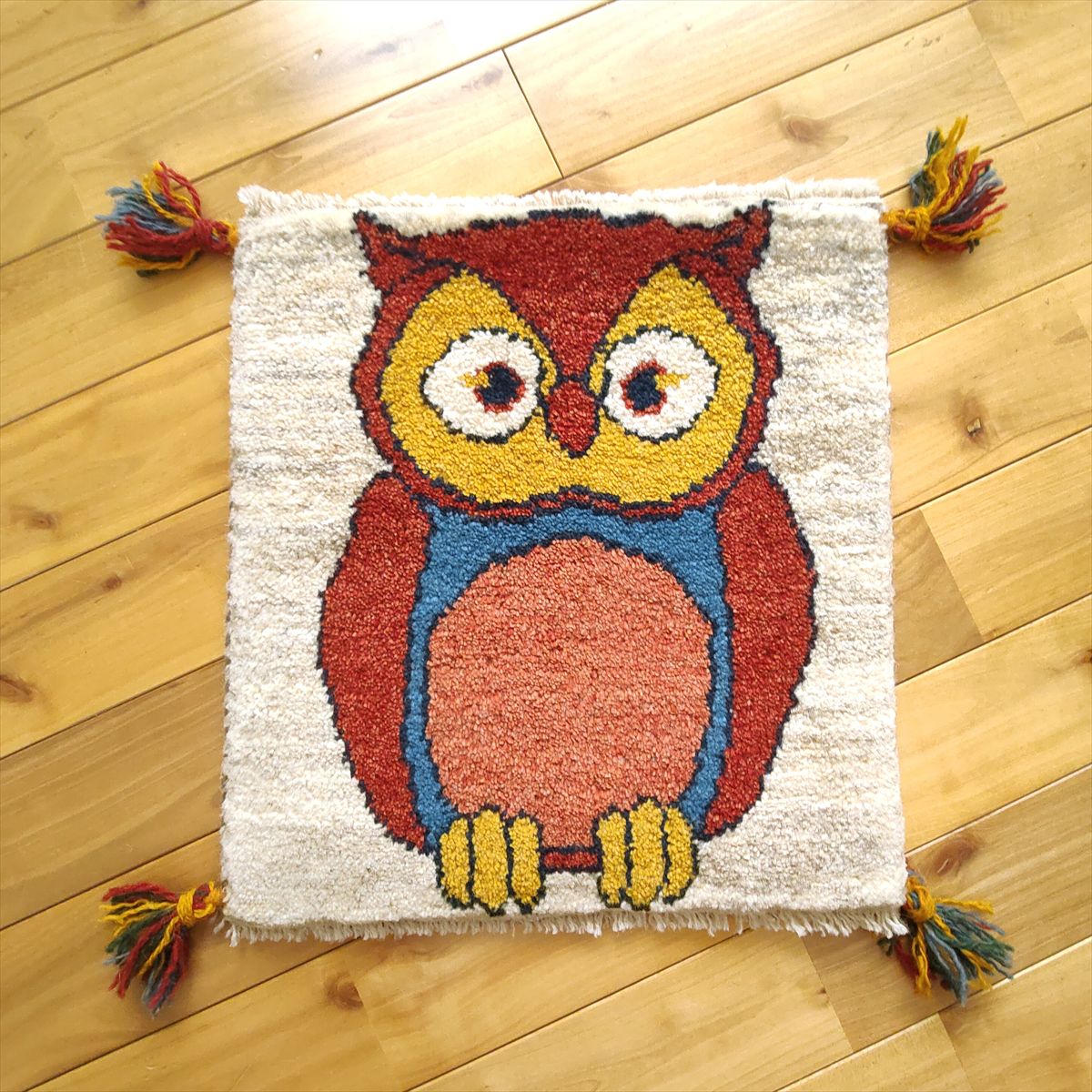 楽天市場】ペルシャ ギャッベ 【 本場 イラン産 】 41x39cm 厚み 2.20