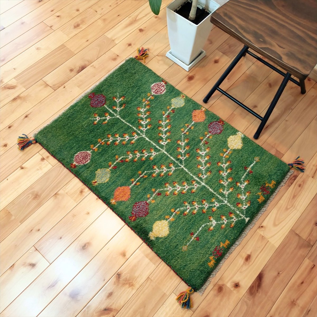 ギャッベ クッション ペルシャ絨毯 イラン 手織り(6) ギャッベ