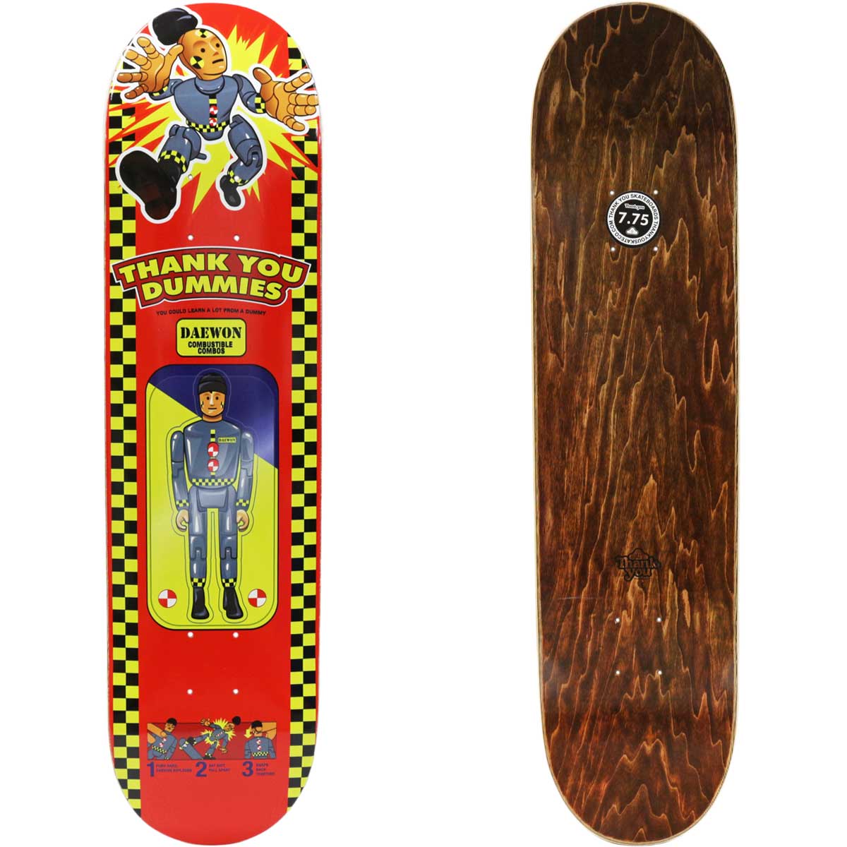 楽天市場】サンキュー 7.75インチ スケボー デッキ Thank You