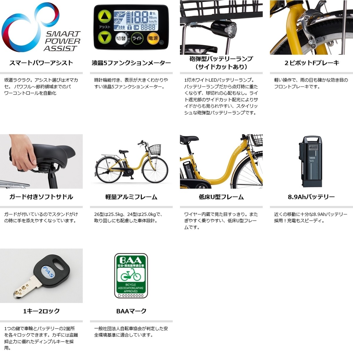 楽天市場】【PT最大47倍 3/4-3/11】店頭受取限定 電動自転車 ヤマハ