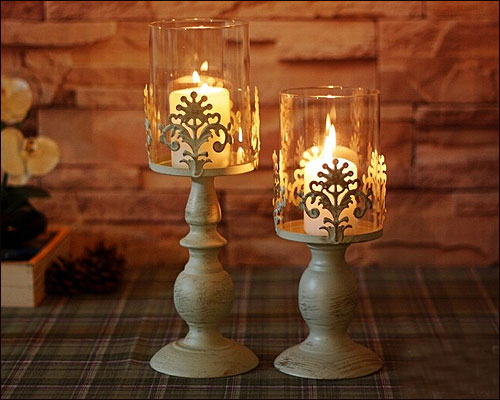 楽天市場】キャンドルスタンド キャンドルホルダー ガラス アイアン