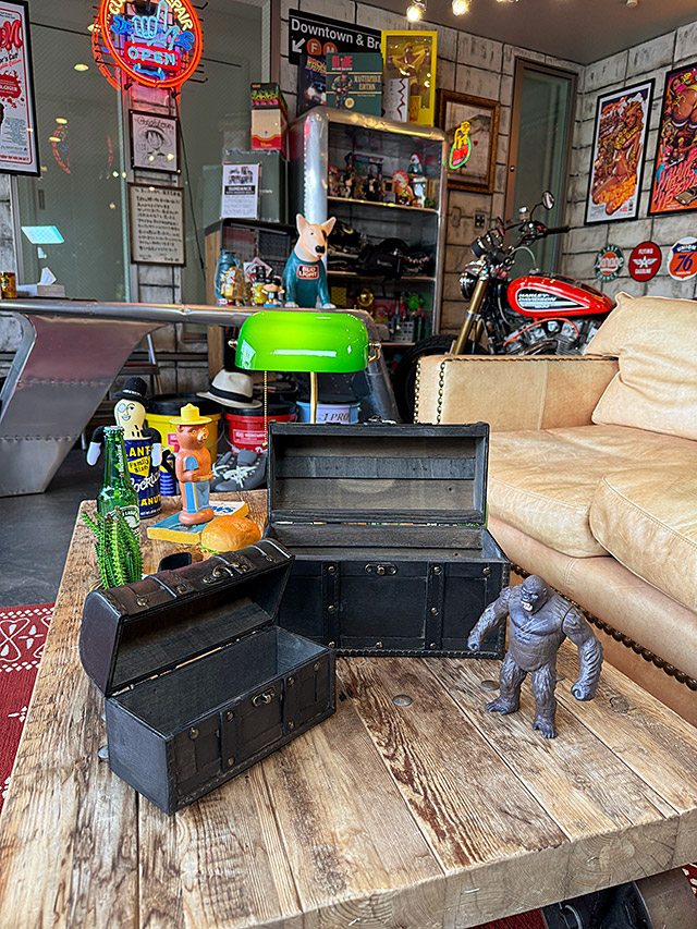 楽天市場】海賊宝箱 アンティークトランクケース 2個セット （レトロ