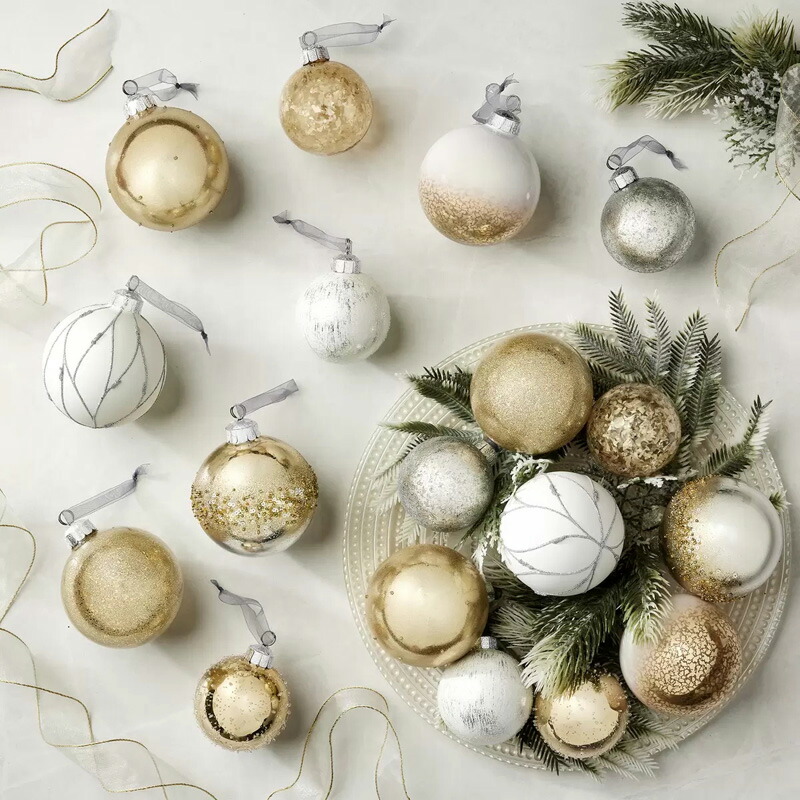 楽天市場】【COSTCO】クリスマス ツリー オーナメント ガラス製 18個