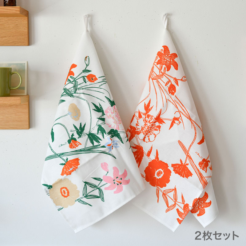 楽天市場】【セール40％OFF】 マリメッコ ティータオル 2枚セット