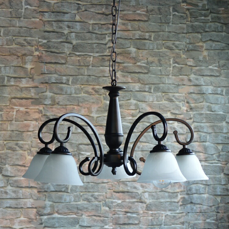 楽天市場】照明 シャンデリア 5灯【クロティルド】艶消し黒 マット