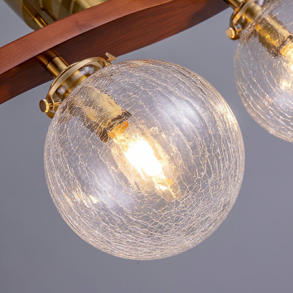 楽天市場】シーリングライト おしゃれ 4灯 LED 北欧 ガラス 木 送料