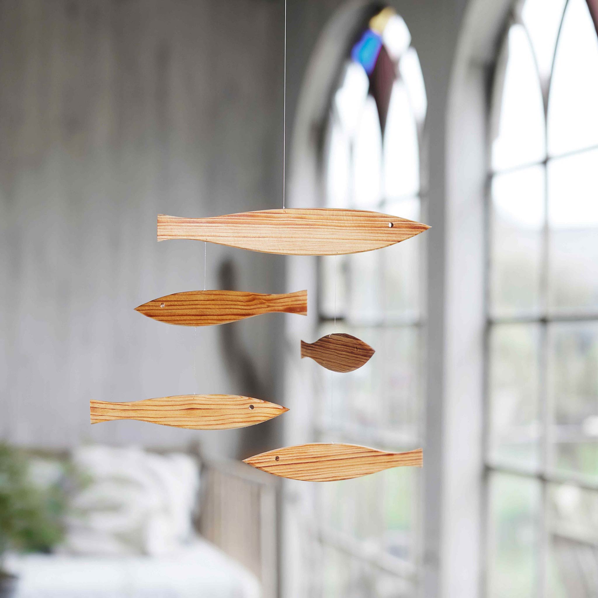 楽天市場】北欧 フレンステッドモビール Floating Fish 木製 魚 天然