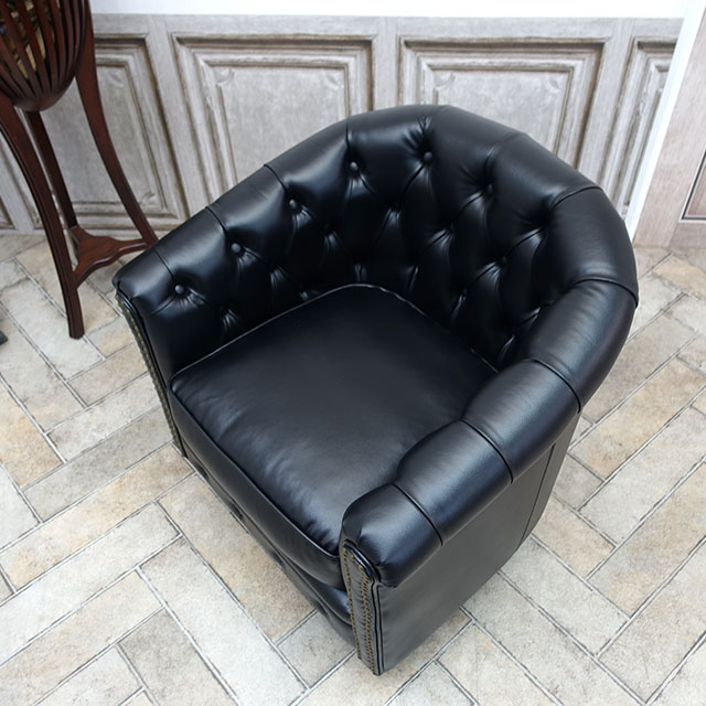 楽天市場】輸入家具 チェスターフィールド ソファ 一人掛け