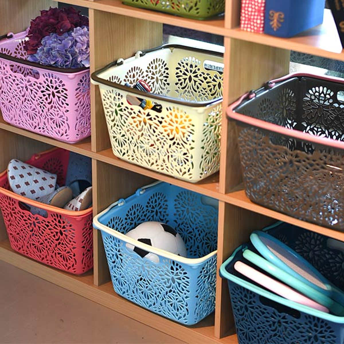 楽天市場】マハロバスケットリィ 買い物かご 収納 アウトドア