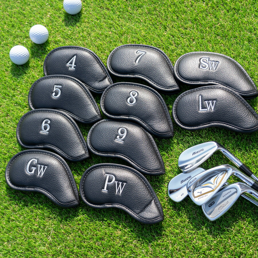 楽天市場】ゴルフアイアンカバー クラブヘッドカバー セット 高級合成