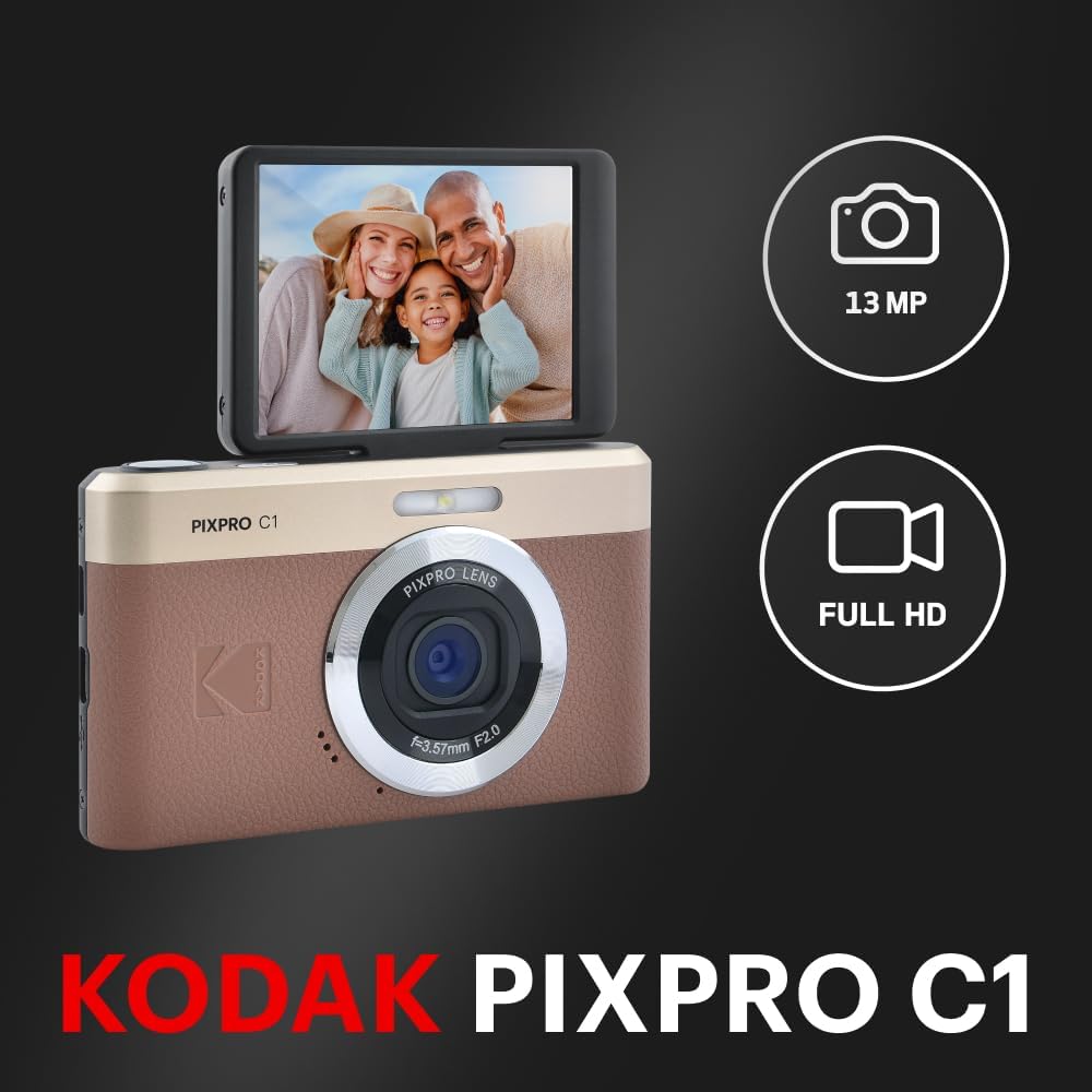 楽天市場】☆即出荷！☆ KODAK Pixpro C1 BR ブラウン 超コンパクト