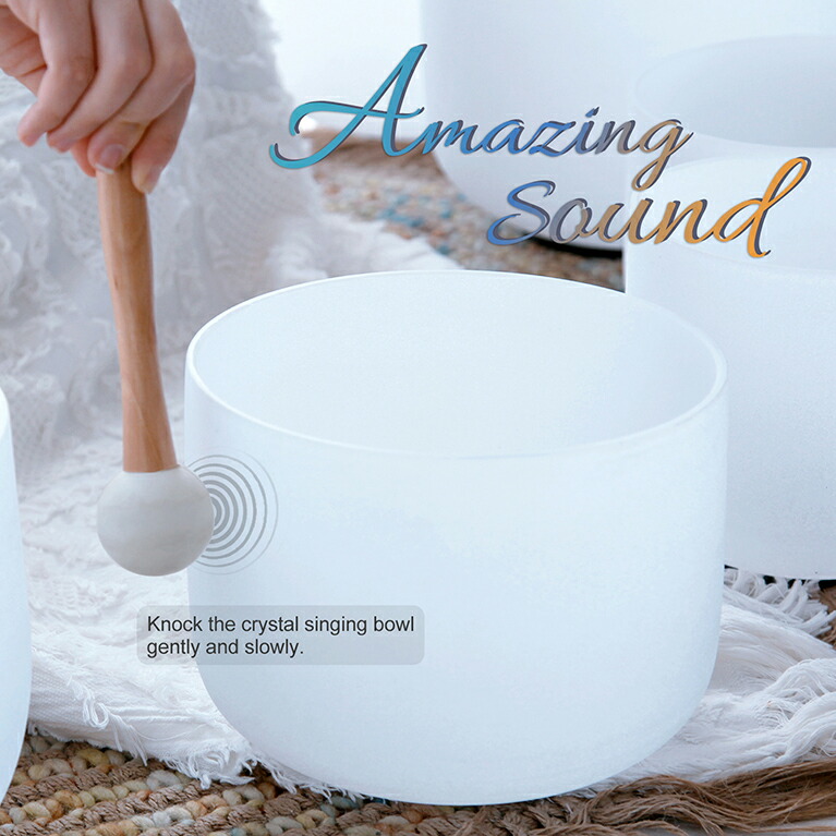 楽天市場】クリスタルボウル7個セット432Hz ボール シンギングボウル