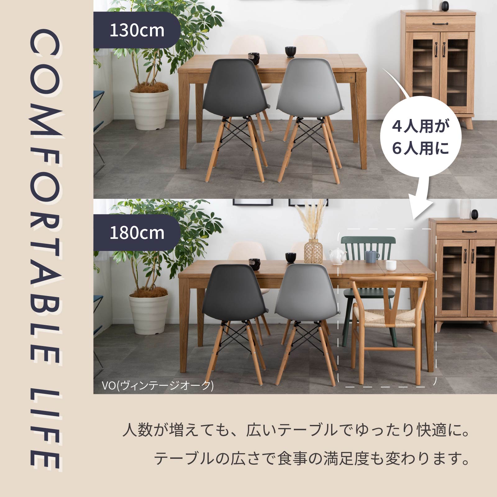 楽天市場】【5%OFFｸｰﾎﾟﾝ配布中】 ダイニングテーブル セット 伸長式